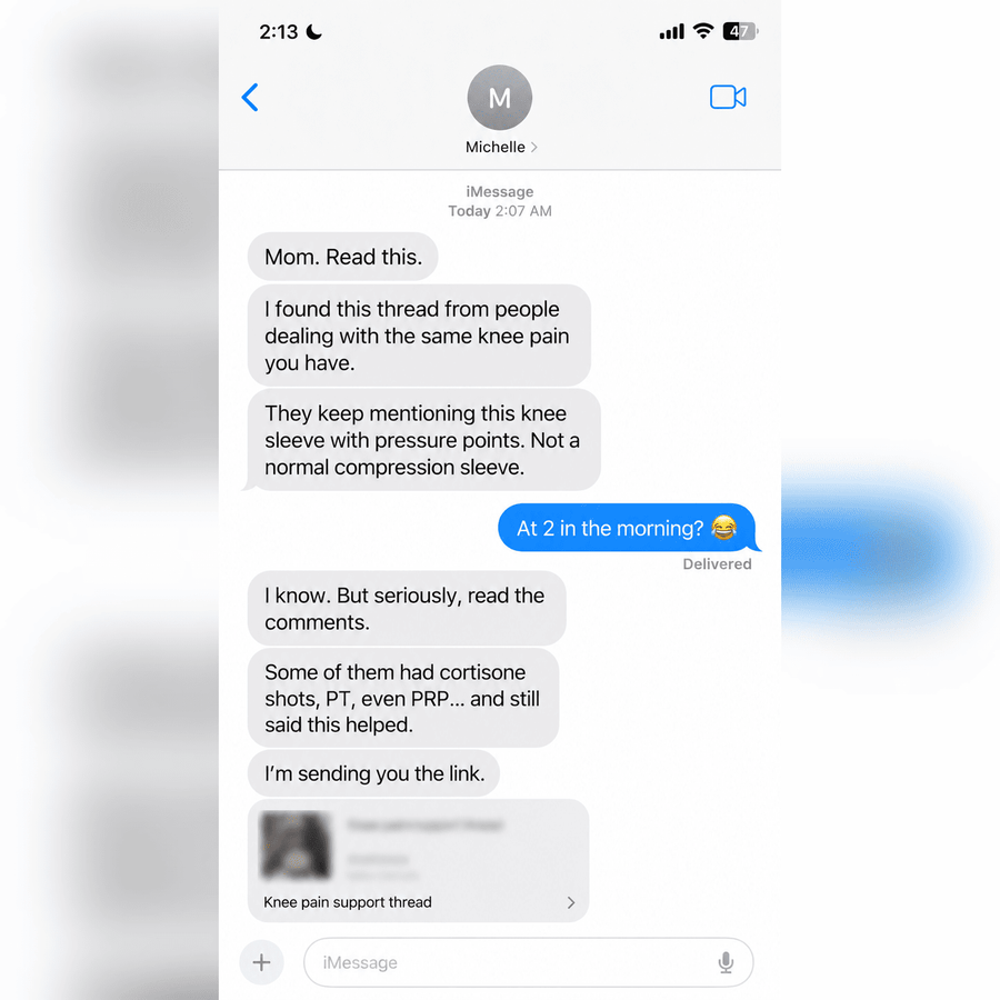 Text message screenshot